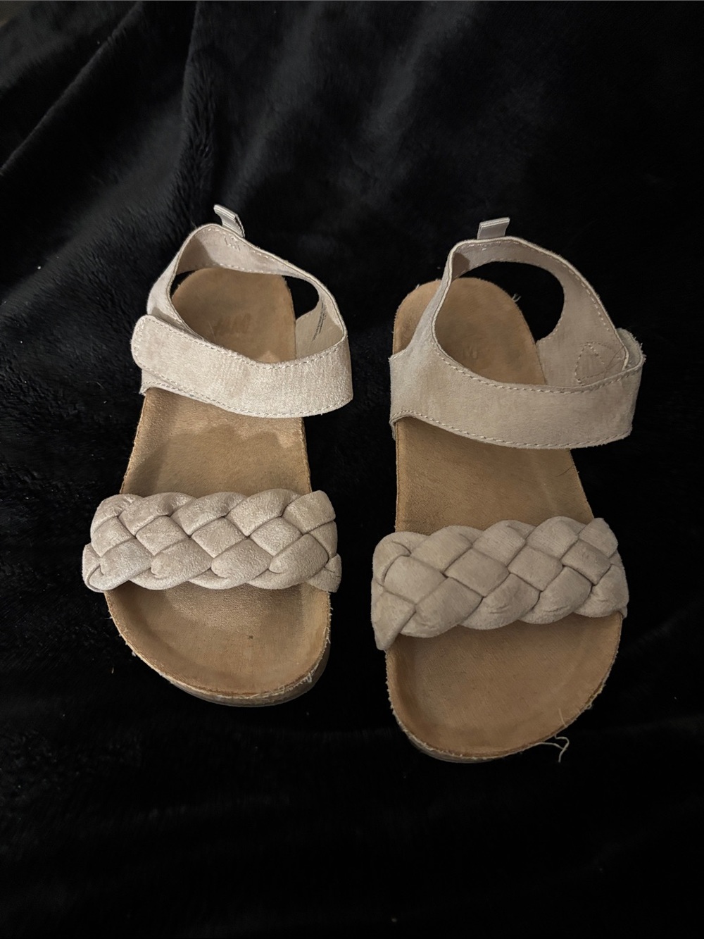H&M Beige Braided Strap Kids Sandals